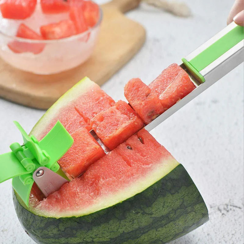 Watermelon Cube Cutter | Watermelon Slicer Cutter, Stainless Steel Watermelon Cutter Wheel