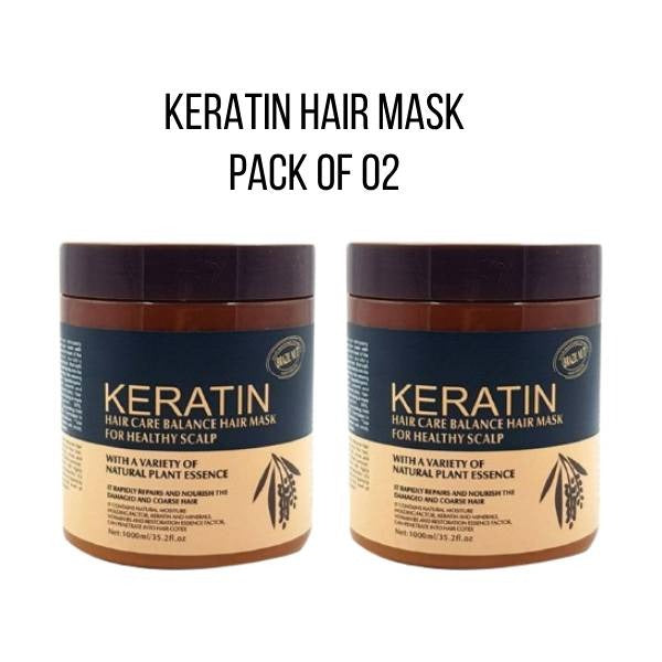 Pack Of 2 | Keratin Hair Mask Treatment 500ml: The Key To Stronger, Healthier Hair