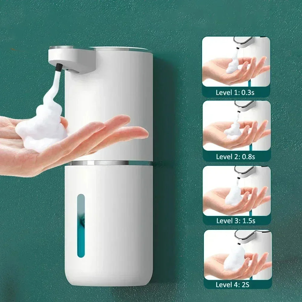 380ML Automatic Foam Soap Dispenser: Smart Bathroom Hand Washing Machine with USB Charging