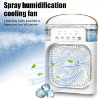 Thumbnail for Portable USB Rechargeable 3-Gear Humidifier Cooler Fan for Office & Home