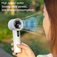 Thumbnail for Powerful Portable Handheld Fan with LED Display - Rechargeable 3000mAh