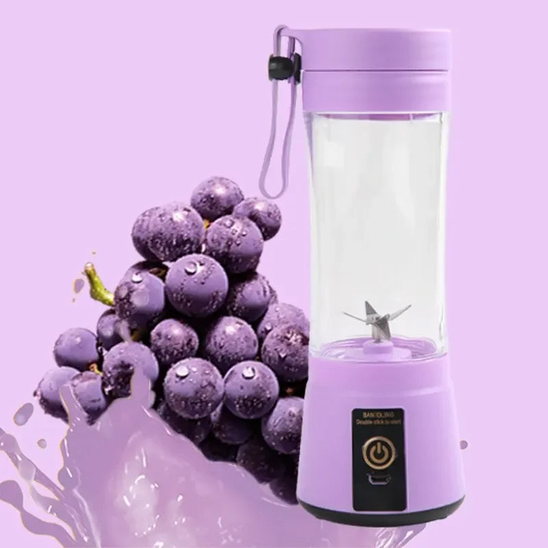 Portable Mini Electric Juicer - USB Charging Smoothie & Milkshake Maker, Automatic Fresh Fruit Squeezer