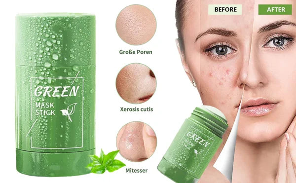 Paqiman 100% Original Green Tea Mask Stick Green Tea Cleansing Stick Mask