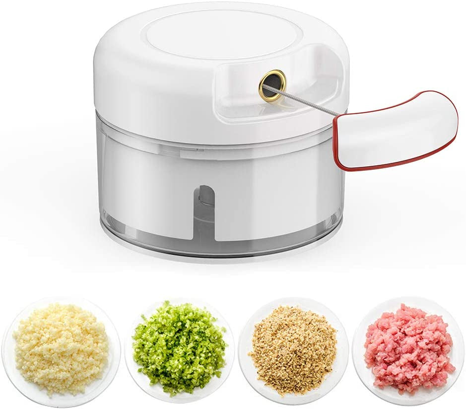 Mini Hand-Powered Meat Grinder & Food Chopper