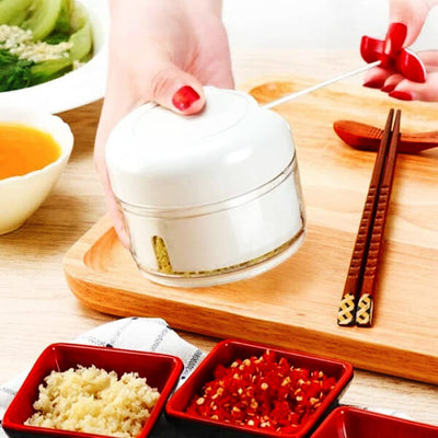 Mini Hand-Powered Meat Grinder & Food Chopper