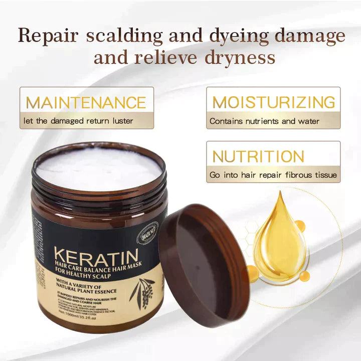 Pack Of 2 | Keratin Hair Mask Treatment 500ml: The Key To Stronger, Healthier Hair